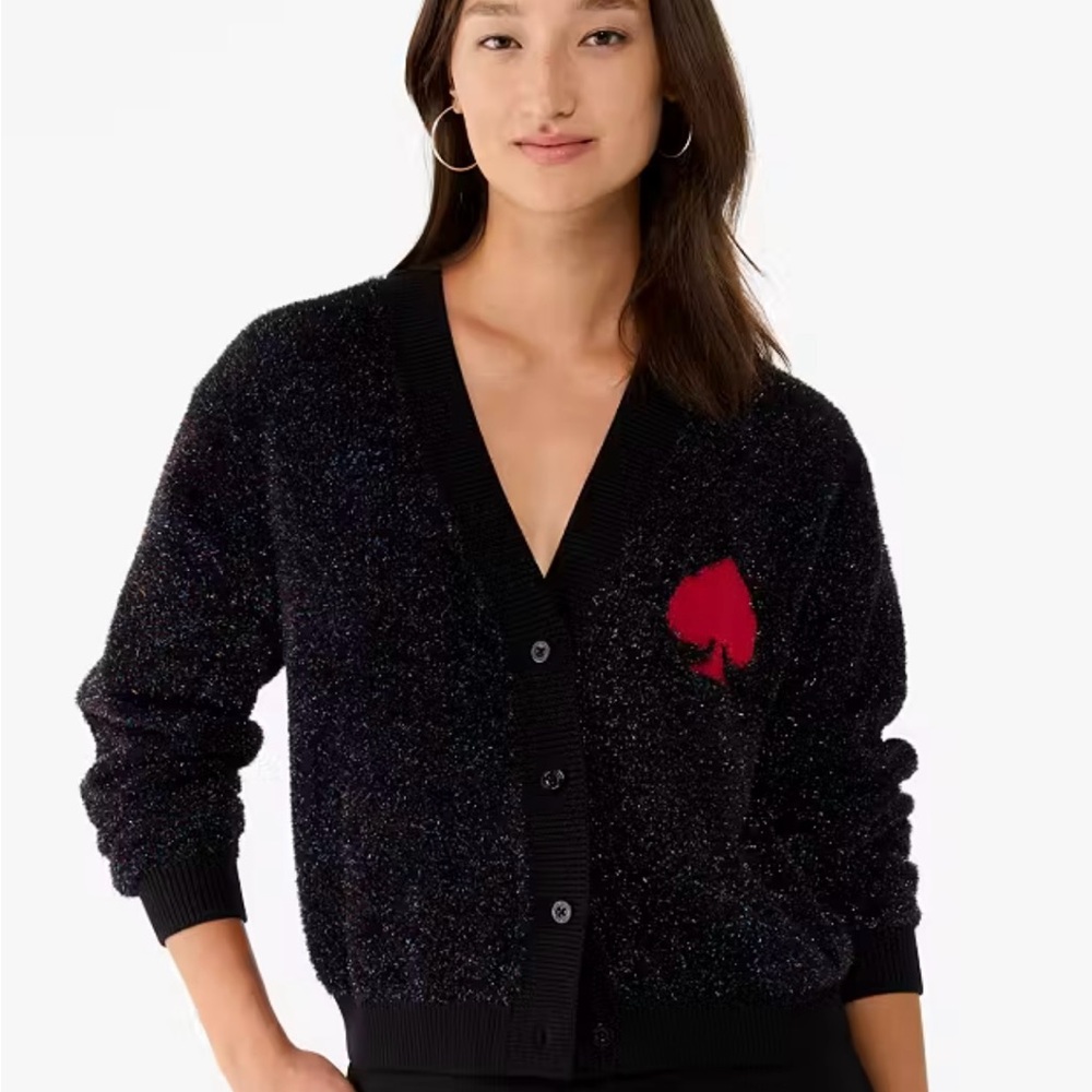 NWT Kate Spade logo sparkle sweater